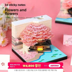 3D Treehouse Paper Art Desktop Calendar Creative Sticky Notes Memo Pad Office Desk Decor Handmade Carving Crafts Souvenir Gift