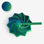 3D Fidget Star Sensory Toy - Spiral Illusion