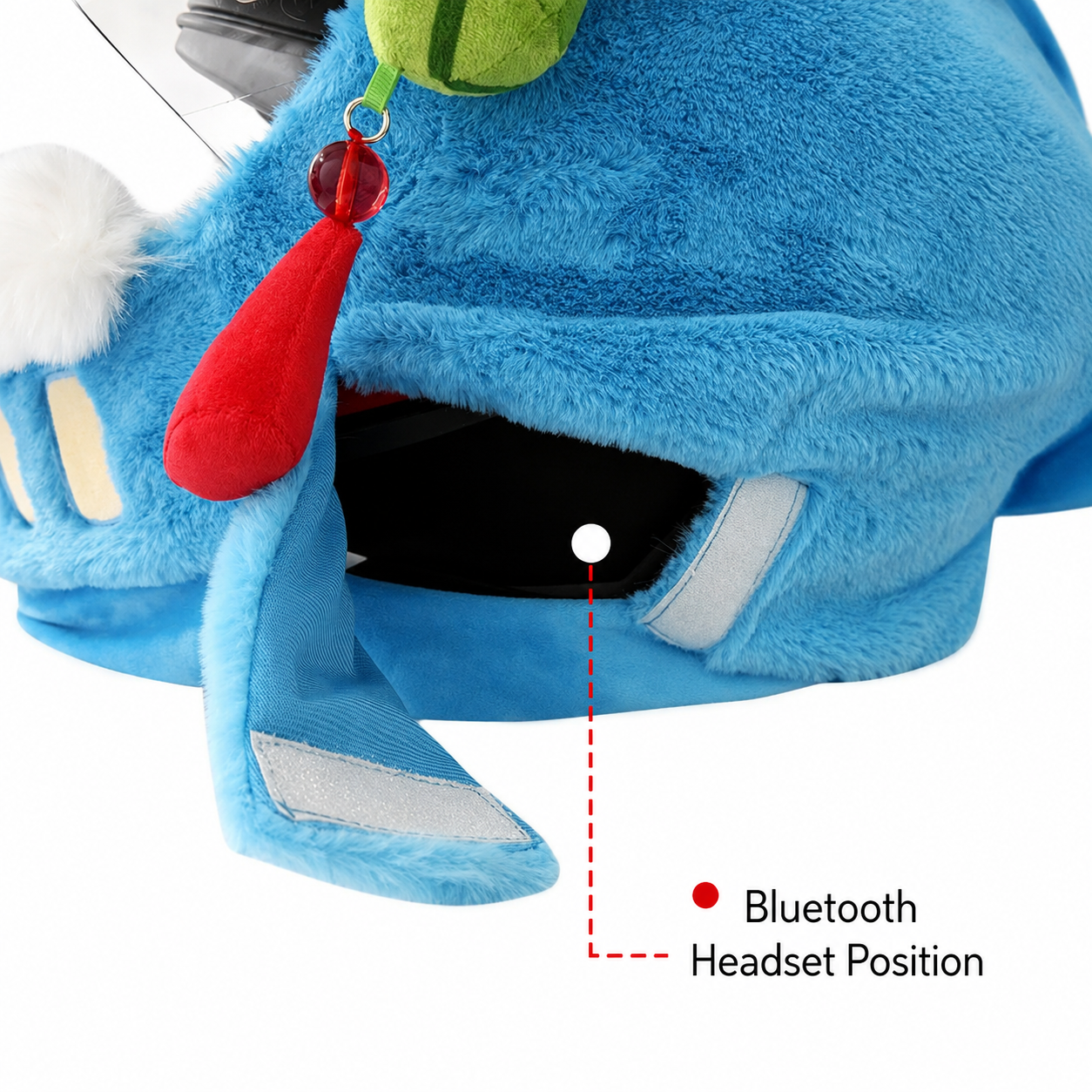Motorcycle Riding Helmet Cover Windproof Warm Plush Cute Ski Electric Scooter Helmet Personalized Decoration