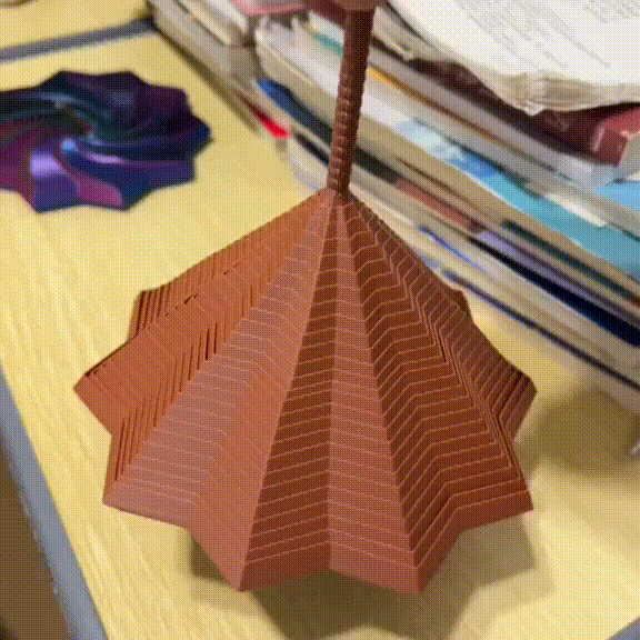 3D Fidget Star Sensory Toy - Spiral Illusion